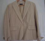 Prachtig jasje colbert Promiss 42 beige met subtiel streepje, Promiss, Verzenden, Beige, Maat 42/44 (L)