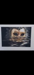 canvasdoek  goud/zwart zgan, Ophalen of Verzenden