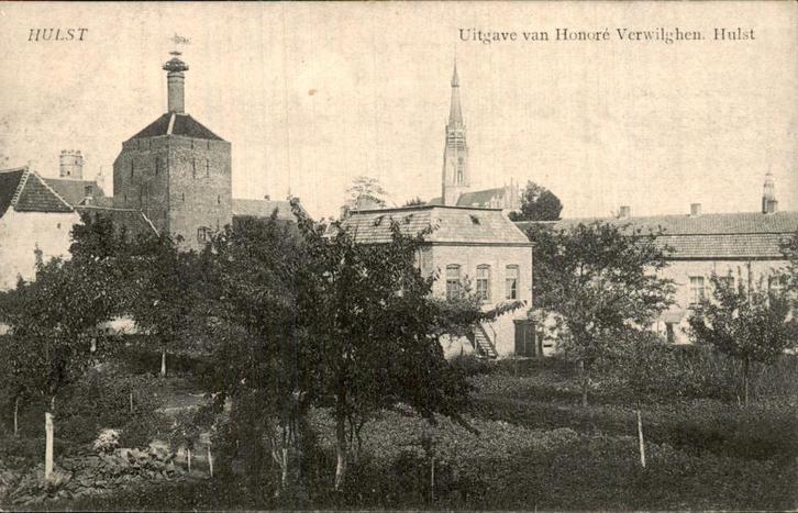 Hulst - Tuinen, Verzamelen, Ansichtkaarten | Nederland, Ongelopen, Zeeland, Voor 1920, Ophalen of Verzenden