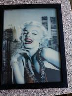 Marilyn Monroe 3D wandversiering in zwarte lijst, Minder dan 50 cm, Minder dan 50 cm, Ophalen of Verzenden, Zo goed als nieuw