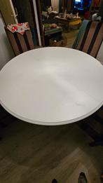 Uitschuifbare ronde eettafel - 125cm - Medemblik, Huis en Inrichting, Tafels | Eettafels, Gebruikt, Rond, Ophalen of Verzenden