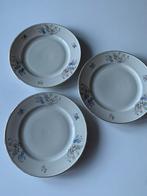 3 vintage I. Kronester Bavaria porseleinen ontbijtborden, Gebruikt, Ophalen of Verzenden, Bord(en), Overige stijlen