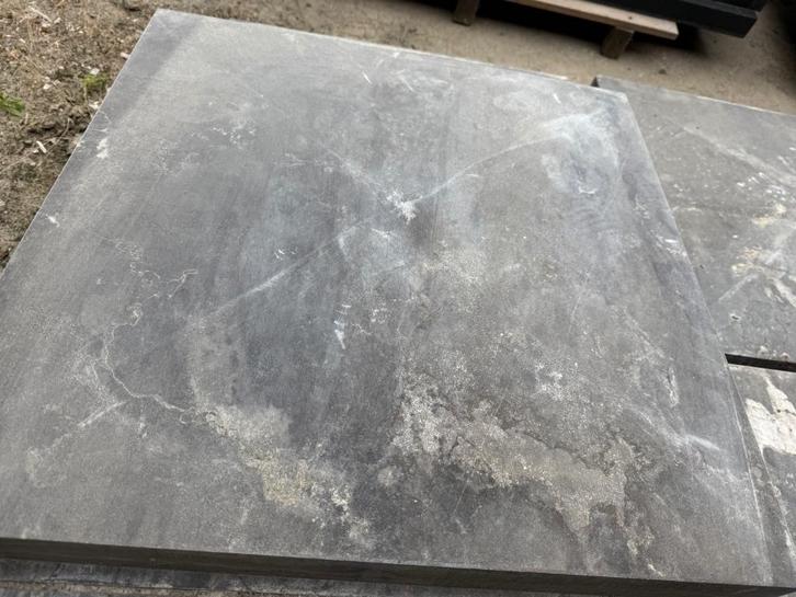 Hardstenen muurafdekker pilaar penant 60x60. 6 stuks, Doe-het-zelf en Verbouw, Metselstenen, Nieuw, Natuurstenen, Ophalen of Verzenden
