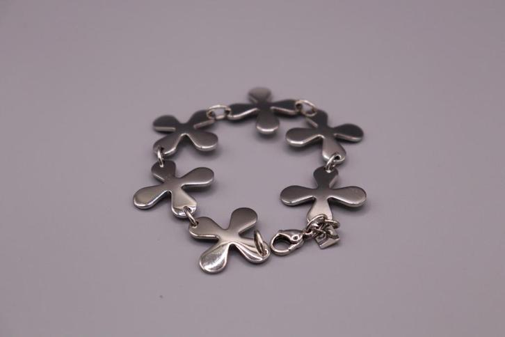 Dames armband | staal 19 cm, Sieraden, Tassen en Uiterlijk, Armbanden, Zo goed als nieuw, Staal, Overige kleuren, Ophalen of Verzenden