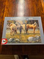 Schmidt Puzzel - Paarden in Rivier - 1000 stukjes, Ophalen of Verzenden, 500 t/m 1500 stukjes, Nieuw, Legpuzzel