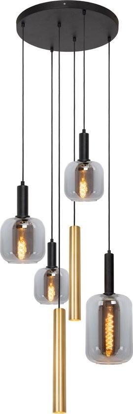 Lucide JOANET Tube - Hanglamp - Ø 65 cm - 4xE27 - Messing beschikbaar voor biedingen