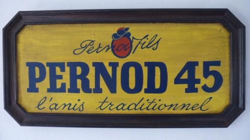 Houten Frans reclame bord / Pernod / Pastis / mancave, Verzamelen, Merken en Reclamevoorwerpen, Zo goed als nieuw, Reclamebord
