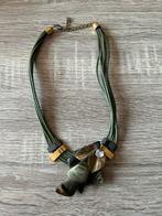 Vintage ketting halssieraad, Overige materialen, Ophalen of Verzenden, Groen, Verstelbaar