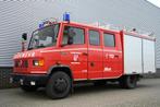 Mercedes-Benz 814 D Dubbel Cabine Brandweer Camper, Gebruikt, Zwart, 4 cilinders, 7 stoelen