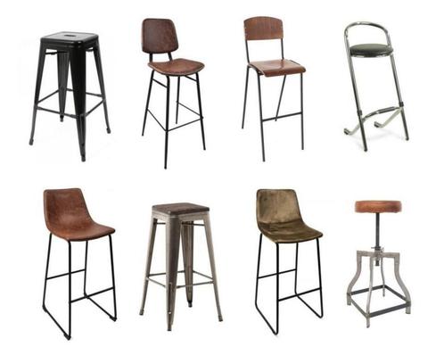 Kantine barkrukken industrieel kantine meubilair stoel  945, Huis en Inrichting, Stoelen, Nieuw, Vijf, Zes of meer stoelen, Bruin