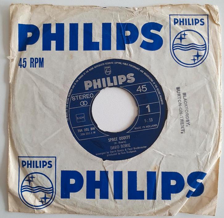 David Bowie - Space Oditty, Cd's en Dvd's, Vinyl Singles, Gebruikt, Single, Pop, 7 inch, Ophalen of Verzenden