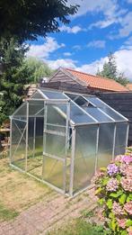 Te koop complete stevige Tuinkas met gehamerd glas, Ophalen, Gebruikt, Kweekkas, Glas
