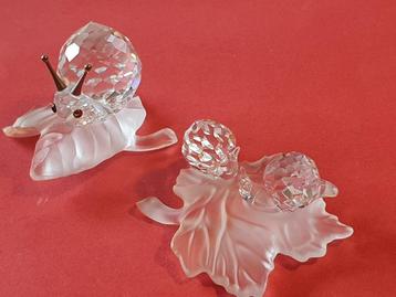 Swarovski slak op blad beschikbaar voor biedingen