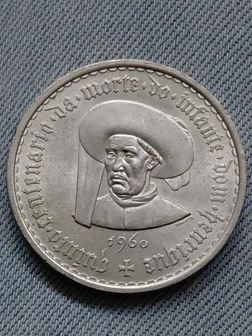 Portugal 20 Escudos 1960 Infante D. Henrique  - Zilver  beschikbaar voor biedingen