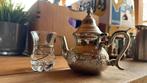 Theekannetje met glas, Huis en Inrichting, Ophalen of Verzenden