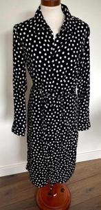 HEMA viscose midi jurk zwart wit polkadot NIEUW maat S, Kleding | Dames, Jurken, Nieuw, Hema, Maat 38/40 (M), Ophalen of Verzenden