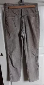 Closed ribbroek maat 28 zand - beige higwaist, Ophalen of Verzenden, Zo goed als nieuw, Maat 36 (S), Lang