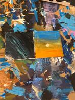 Twee kleine schilderijen - 7x7 cm, Ophalen