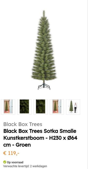 Black box Sotka smalle kerstboom 2.30 m beschikbaar voor biedingen