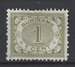 Nr 42 ongebruikt Cijfer 1902 ; Suriname voor 10% CW, Postzegels en Munten, Postzegels | Suriname, Ophalen of Verzenden, Postfris