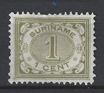 Nr 42 ongebruikt Cijfer 1902 ; Suriname voor 10% CW