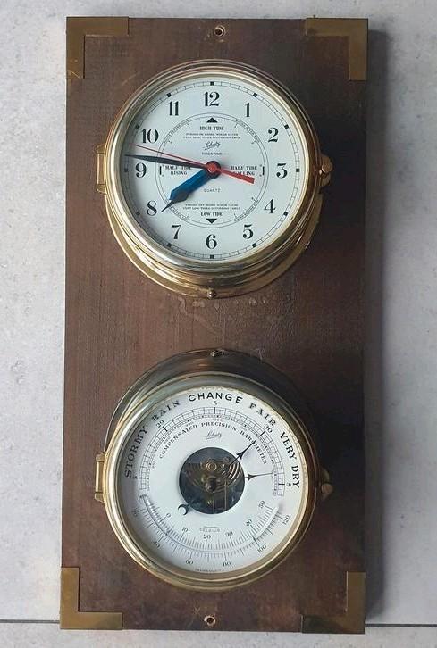 Schatz - getijde meter en scheepsklok, Audio, Tv en Foto, Weerstations en Barometers, Gebruikt, Ophalen of Verzenden