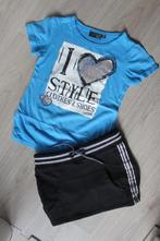 mooi dZzine shirt en leuk sweat rokje met zilver 116 122, Kinderen en Baby's, Kinderkleding | Maat 116, Meisje, D-Zine, Ophalen of Verzenden