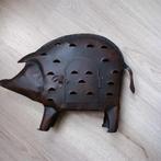 metalen beeld egel zwart, Ophalen of Verzenden, Gebruikt, Dier