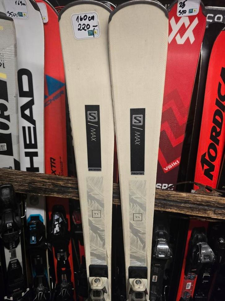 160cm SALOMON S/MAX DAMES, Sport en Fitness, Skiën en Langlaufen, Zo goed als nieuw, Ski's, Skiën, Salomon, Carve, 160 tot 180 cm