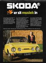 Leaflet/sheet SKODA 110R / 110 R Coupé, ca. 1971 (NL)., Verzenden, Englebert, Voorschoten, Zo goed als nieuw, Overige merken