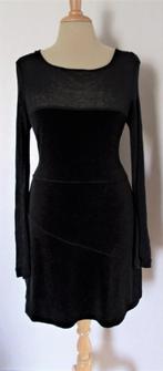 Mooi zwart/donkerbruin stretch jurkje van Patrizia Pepe! L, Maat 38/40 (M), Zo goed als nieuw, Zwart, Verzenden