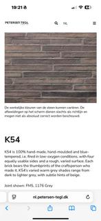 Petersen K54 Handvormstenen - ca. 24m2, Ophalen of Verzenden, Nieuw, Bakstenen