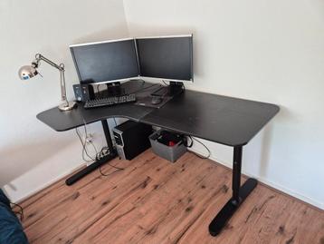 Bureau hoek zwart