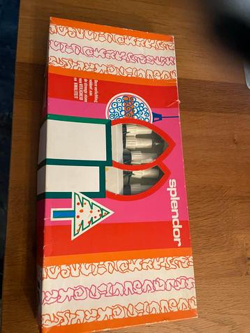 Vintage oude Splendor lampjes Kerstverlichting - 16 Kaarsjes beschikbaar voor biedingen