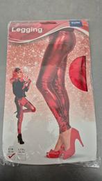 NIEUW! FOLAT METALLIC LEGGING ROOD MT S/M, Carnaval, Nieuw, Ophalen of Verzenden, Kleding