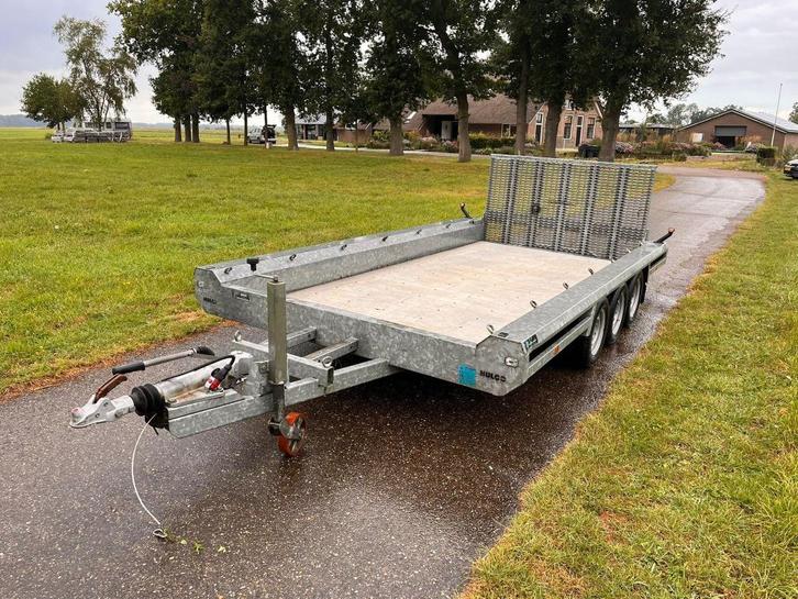 Hulco Terrax-3 machinetransporter - 2020, Auto diversen, Aanhangers en Bagagewagens, Gebruikt