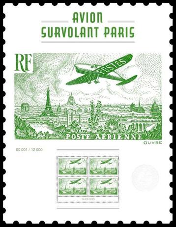 Jaar 2025 Affiche Salon philatélique de printemps avec avion beschikbaar voor biedingen