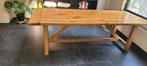 Eiken tafel 2.50 L 102 B x 70 H, Ophalen, Gebruikt, 75 cm of meer, 60 cm of meer