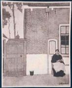 Jan Mankes 1889-1920 / Heliogravure Breiend Vrouwtje 1927, Ophalen of Verzenden
