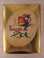 Brugse Zot Origineel Reclamebord Metaal Met Reliéf, Verzamelen, Ophalen, Nieuw, Reclamebord, Plaat of Schild, Overige merken