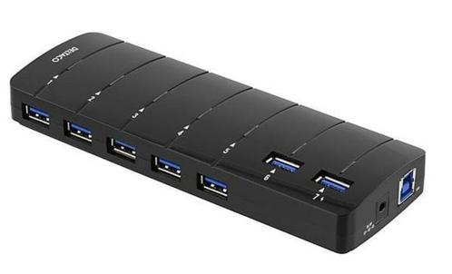 DELTACO USBC-1279 USB hub, Computers en Software, Dockingstations, Nieuw, USB-hub, Harde schijf, Laptop, Tablet, Telefoon, Ophalen