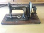 antieke Naumann handnaaimachine met parelmoer, houten koffer, Antiek en Kunst, Antiek | Naaimachines, Ophalen