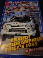 Flyer -- Posters Peugeot 205 T16 Rally wereldkampioen 1985, Verzenden, Zo goed als nieuw, Peugeot