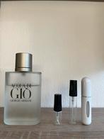 Acqua di gio EDT samples, Sieraden, Tassen en Uiterlijk, Uiterlijk | Parfum, Ophalen of Verzenden