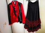 Carnaval Spaanse Flamengo Danseres - Maat 42/44, Carnaval, Maat 42/44 (L), Ophalen of Verzenden, Zo goed als nieuw