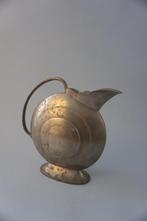 antiek ronde tinnen jugendstil vaas met handvat, Antiek en Kunst, Antiek | Tin, Verzenden