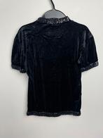Irie zwart fluwelen top kort met pailletten maat M, Kleding | Dames, Tops, Maat 38/40 (M), Zwart, Irie, BOUTIQUE@irieparis.com