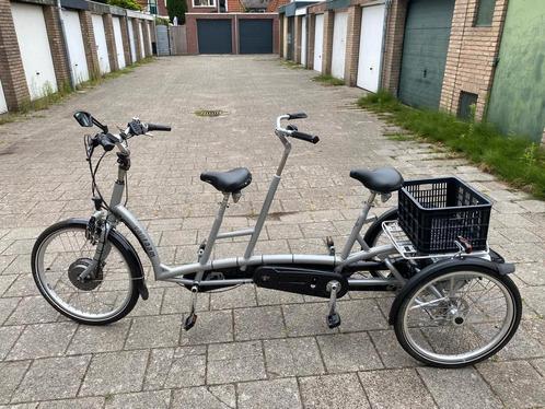 Van Raam 3-wiel Tandem met Elektrische Ondersteuning, Fietsen en Brommers, Fietsen | Tandems, Zo goed als nieuw, Minder dan 10 versnellingen
