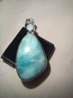 Larimar hanger 925 zilver, Overige voorstellingen, Blauw, Nieuw, Ophalen of Verzenden