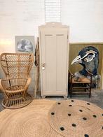 Smalle eendeurskast kledingkast linnenkast meidenkast taupe, Ophalen, 50 tot 70 cm, 105 cm of meer, Zo goed als nieuw